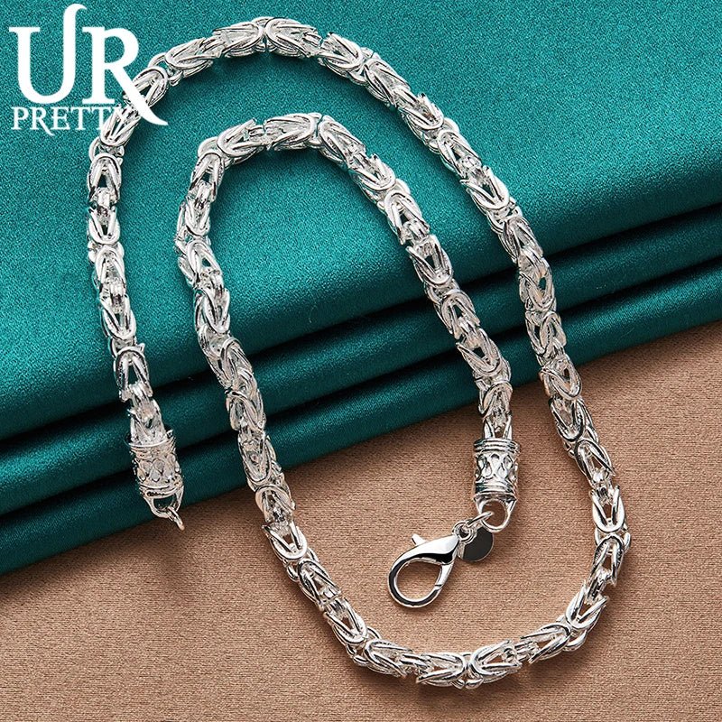 925 Sterling Silver Dragon Head Necklace 20 Inch Chain For Woman Wedding Party Engagement  Jewelry Christmas Gift