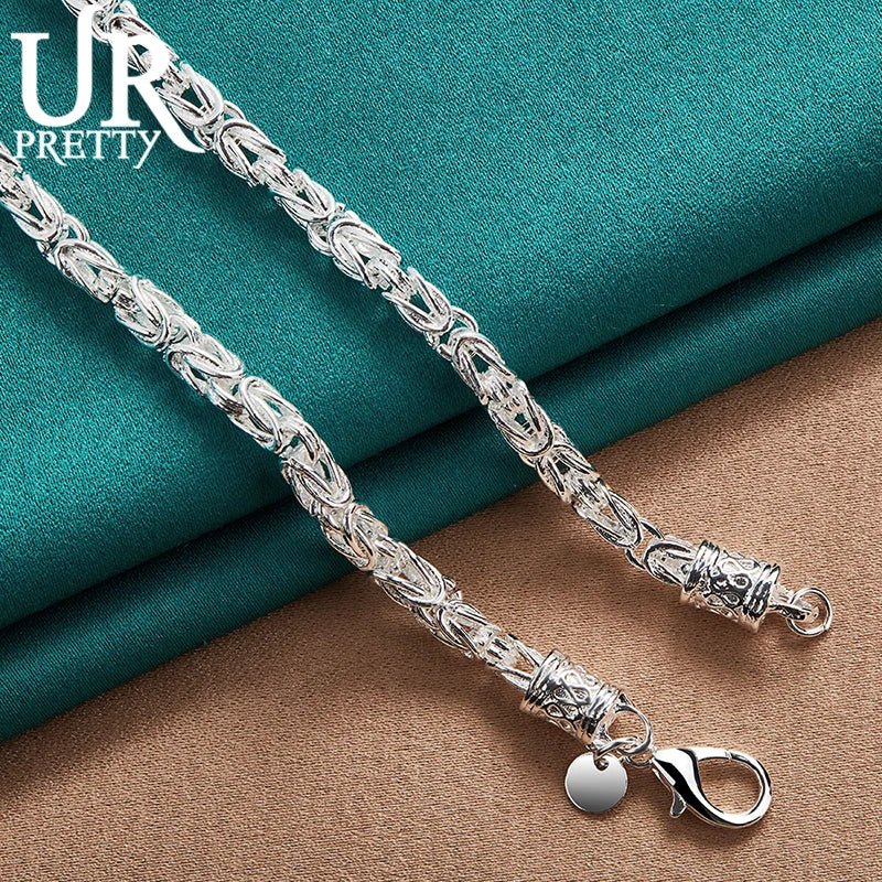 925 Sterling Silver Dragon Head Necklace 20 Inch Chain For Woman Wedding Party Engagement  Jewelry Christmas Gift