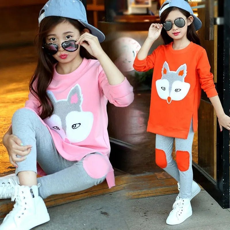 Girls Clothes Set Spring Autumn Jacket + Trousers Pants 2 PCS Children Clothing for Girl Teen Kids Girls Clothes 8 10 11 12 Year